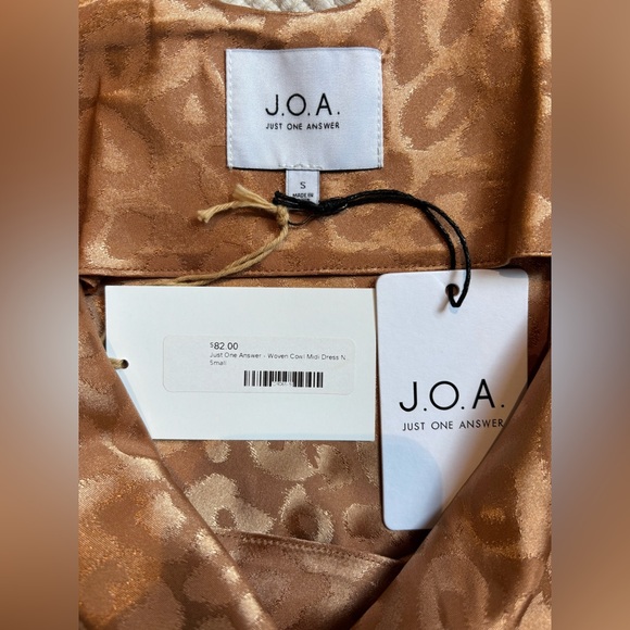 Woven Cowl Midi Dress in Leopard - Picture 5 of 8